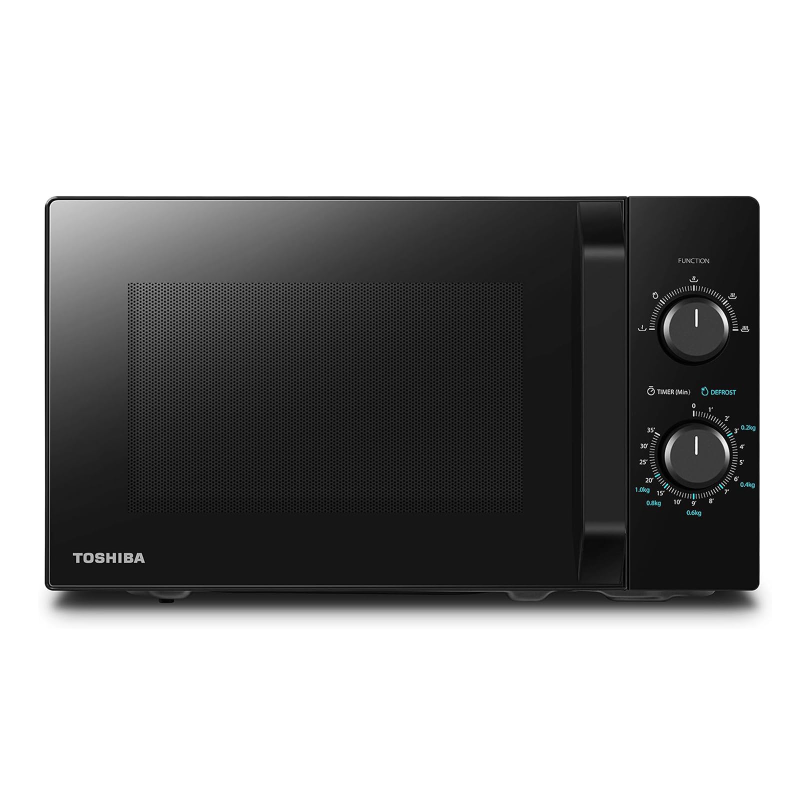 Toshiba Microwave 20L MW2-MM20P(BK), Microwave on Stand, 800W, 5 Power Levels, with Easy Defrost, LED Lighting inside, Black - Image 1