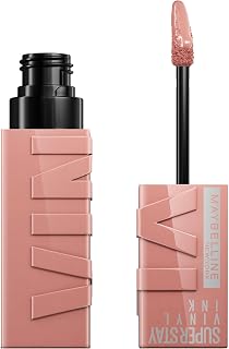 Maybelline New York Rouge à lèvres liquide, sans taches, longue durée jusqu'à 16 h, finition brillante, encre vinyle SuperStay, 95 Captivated - Image 1