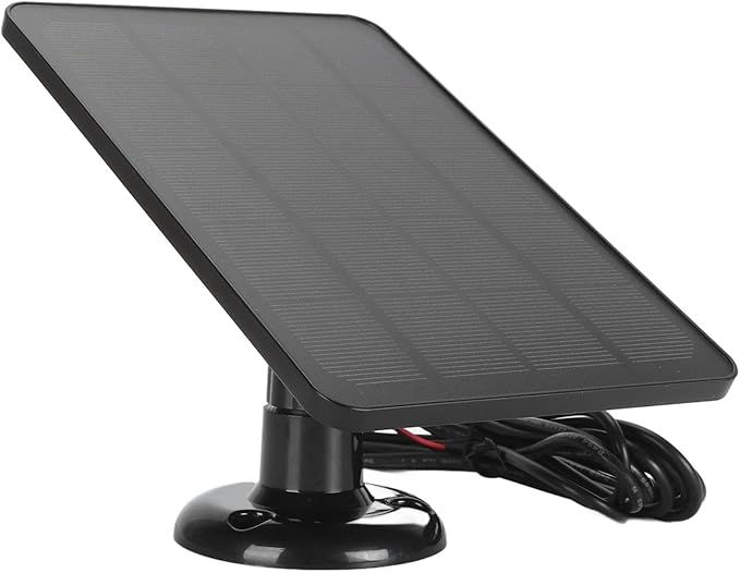 Solar Panel Power Supply for Google Nest, Eufy Doorbell 2K, IP66 Waterproof Solar Panel with Charging 5V 10W, 3M Cable, for Ring Video Doorbell 2, 3, 3+, 4 Plus - Image 1