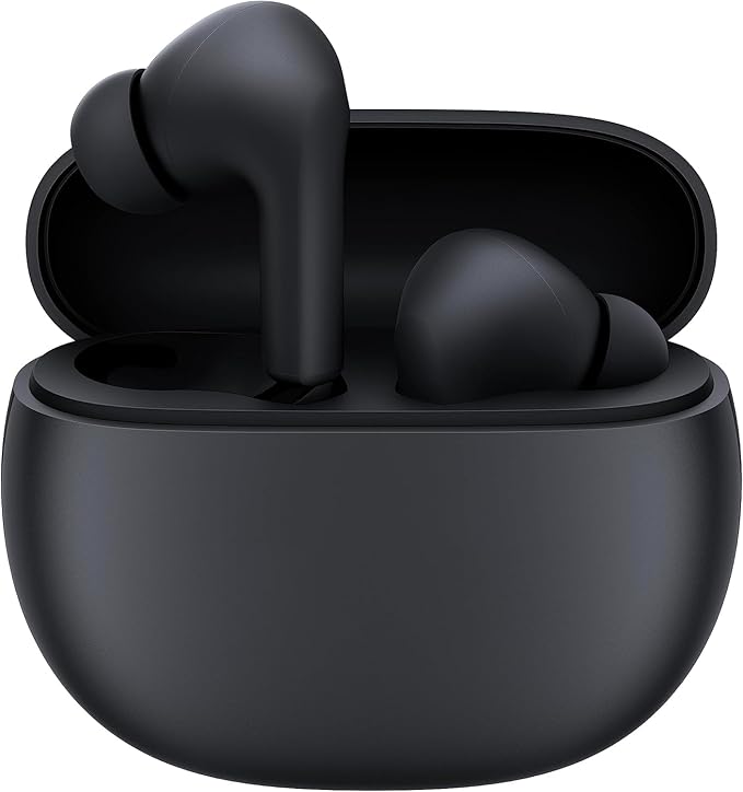 XIAOMI Redmi Buds 4 Active Wireless Bluetooth Earbuds, 20 Hours Battery Life, IPX4 Waterproof, Touch Controls, Noise Cancelling Wireless Earbuds for Calls, Black - Image 1