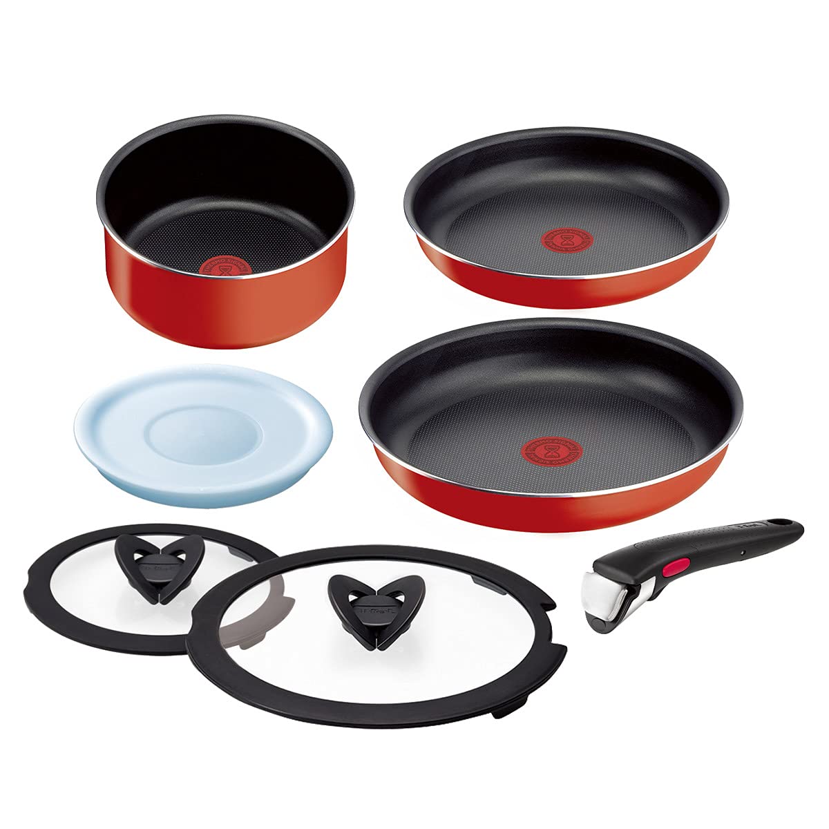 Ingenio Paprika Red Tefal 7-Piece Cookware Set - All Heat Sources Except Induction - L1519092 - Image 1