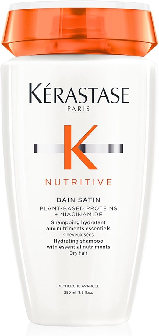 Kerastase Nutritive - Bain Satin - Shampoo rich in essential nutrients - restores softness and shine - Innovative formula with plant proteins and Niacinamide - Sulfate free - Image 1