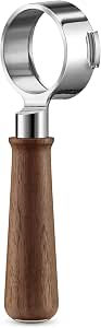 Sage - The Naked Portafilter 58mm - Bottomless Espresso Filter Holder, Visual Extractor Aid, Ergonomic Handle, Compatible with Sage 58mm Filter Holders - Premium Walnut - Image 1
