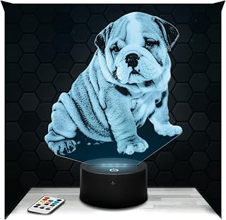 Bedside Lamp Dog Bulldog Decoration Collection Animal Pet Gift Idea Man Woman Object Dog Bulldog Night Light Adult Bedroom Decoration Idea Christmas Gift Idea Man Woman Original - Image 1