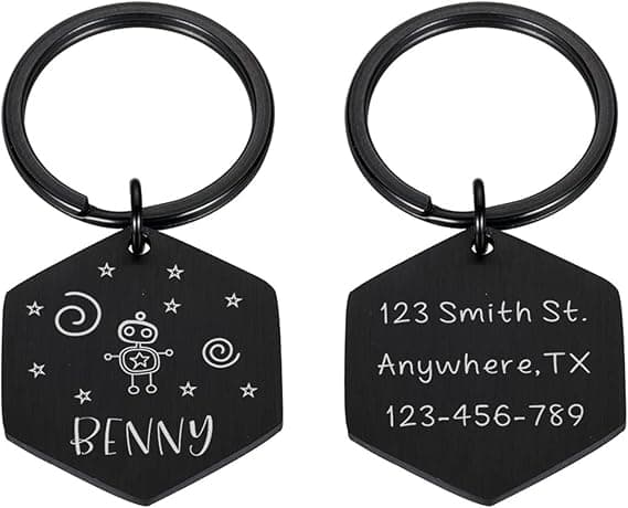 krui Collares Para Perros Personalizados,Collares Para Perro Personalizados,Collar Perro Personalizado Con Number,Collar Para Perros Con Numery,Collares Seresto Para Perros (Black,Style 1)