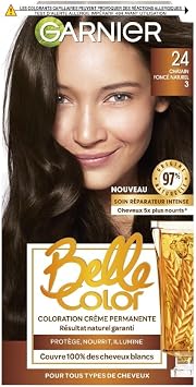 Garnier - Belle Color - Permanent Cream Hair Colour - 24 Natural Dark Brown - 100 ml - Image 1