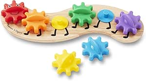 Melissa & Doug - Rainbow Caterpillar - Early Learning Game - Children's Puzzle - Wooden Toy - Montessori Toy 1 Year Old - Activity, Development and Learning Toy - Gift for Children 1 Year + - Image 1