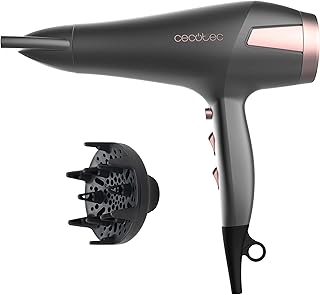 Sèche-cheveux Bamba IoniCare Radiance. 2500W avec moteur DC, technologie ionique et grand débit d'air, 2 vitesses et 3 températures, comprend une buse concentrateur et un diffuseur - Image 1