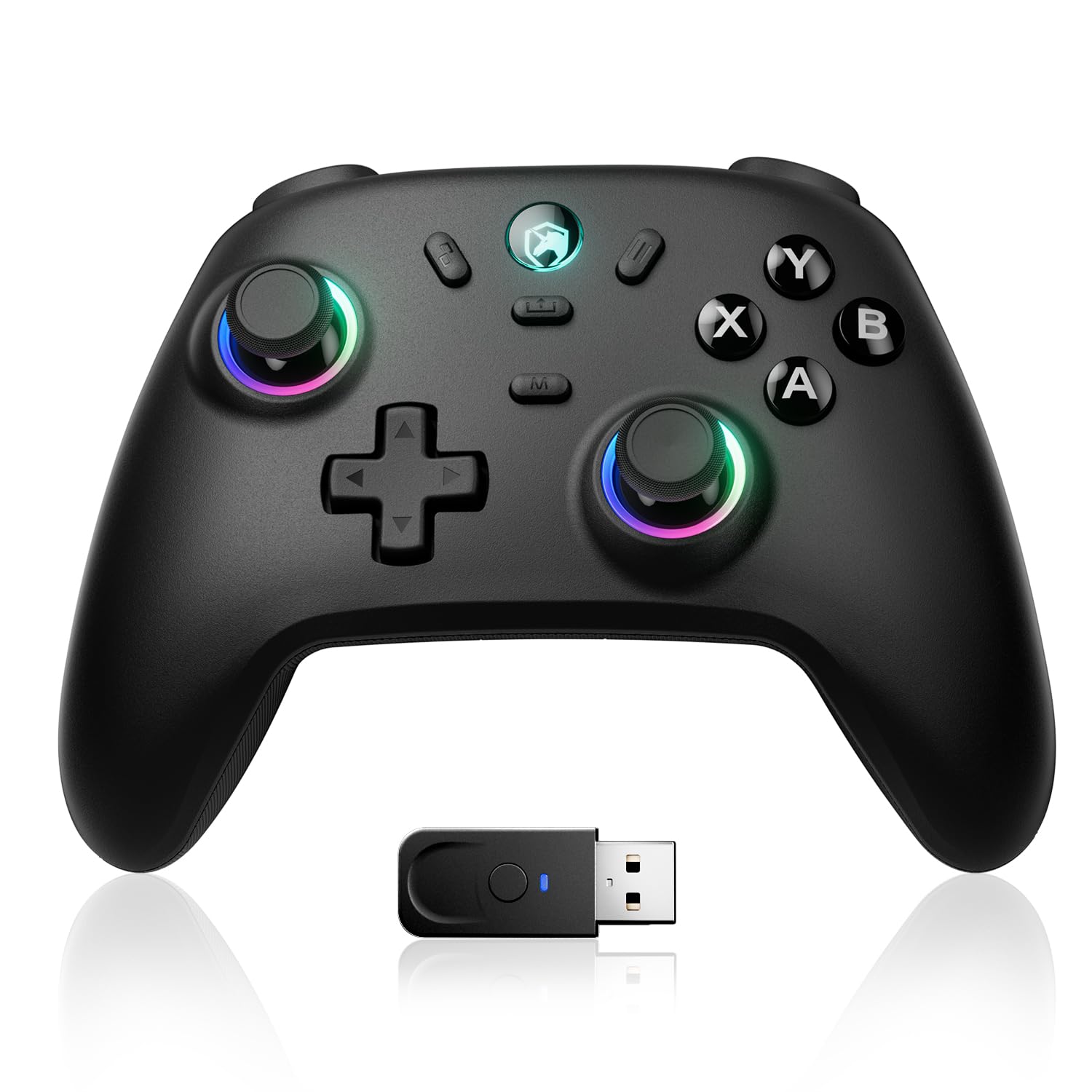 ECHTPower Manette PC, 1000Hz, Joystick Hall, RGB, Vibration, Batterie 800mAh, Compatible PC/Switch2 /Steam Deck/Android/iOS/TV - Image 1