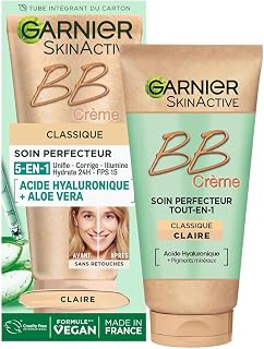 Skin Active - BB Cream - All-in-1 Perfecting Care - Evens, Matifies & Hydrates - SPF 25 - Hyaluronic Acid & Aloe Vera - Vegan & Cruelty Free - Combination to Oily Skin - Light Tint - 50 ml - Image 1