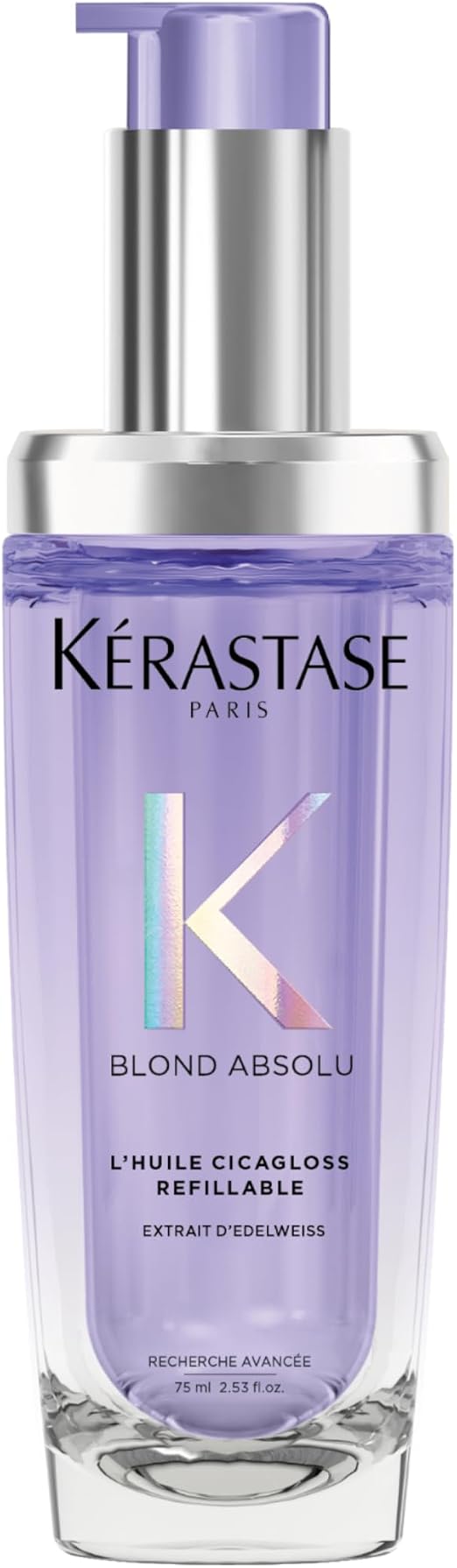 KÉRASTASE Blond Absolu - L'Huile Cicagloss Rechargeable - Huile Capillaire Brillance Multi-Usage - Soin Thermo-Protecteur Sans Rinçage - Extrait d'Edelweiss - Cheveux Blonds - Image 1