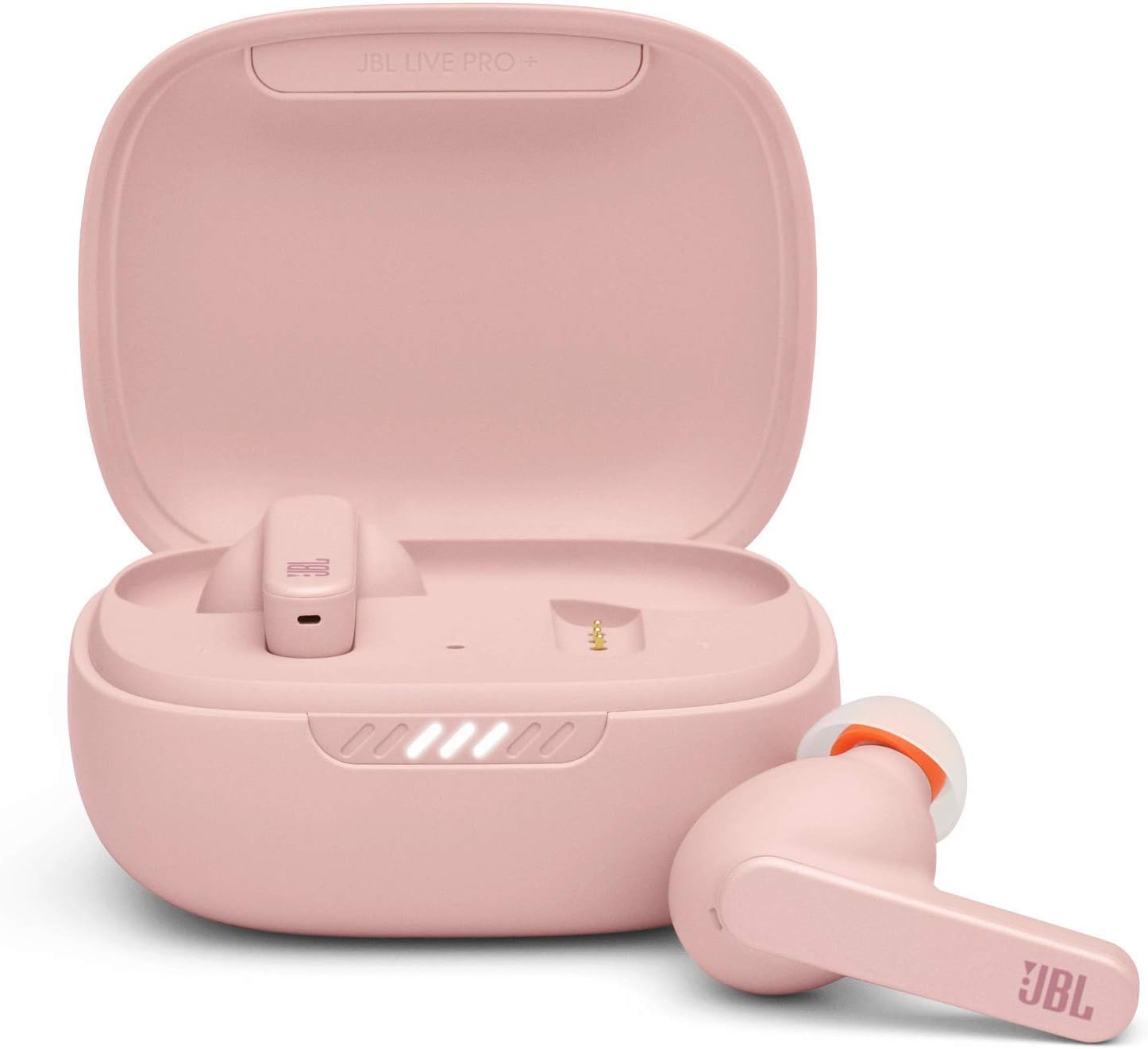 JBL LIVE PRO+ TWS – Ecouteurs bluetooth sans fil – Réduction de Bruit adaptative et technologie Smart Ambient – Etui de recharge inclus – Jusqu’à 28 hrs d’écoute combinée – Pink - Image 1