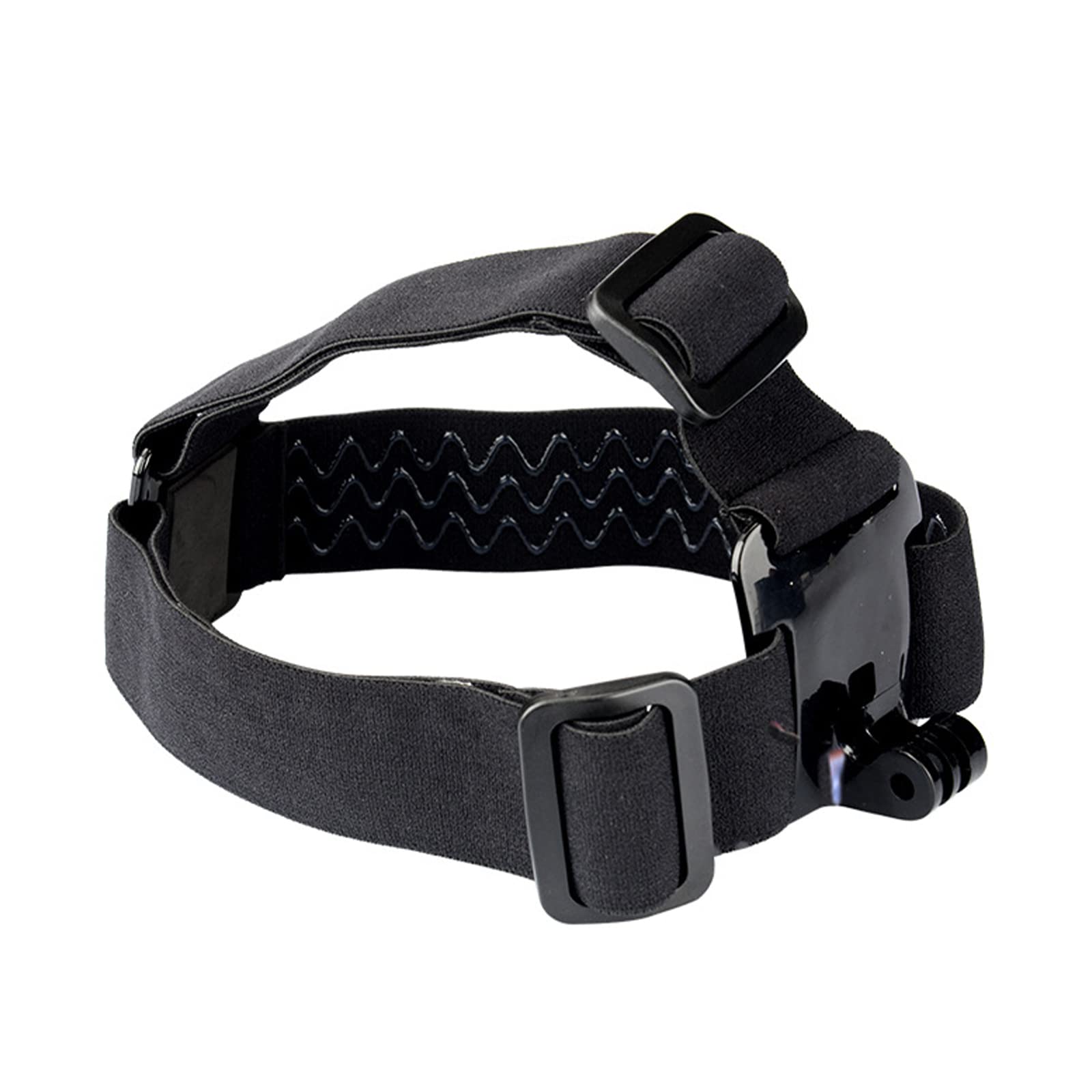 1 x Helmet Head Band for Action Camera, Head Strap Mount, Headband Head Holder, Accessories Compatible with GoPro Hero5/6/7, DJI, Insta360, Black, - Image 1
