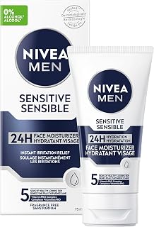 Nivea For Men - Crème hydratante sensitive extra douce - Peaux sensibles - 75 ml - Image 1