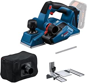 Bosch Professional 18V System cordless planer GHO 18V-26 (carbonless motor, with dust bag, parallel stop, 1 reversible iron Wood Razor) - Image 1