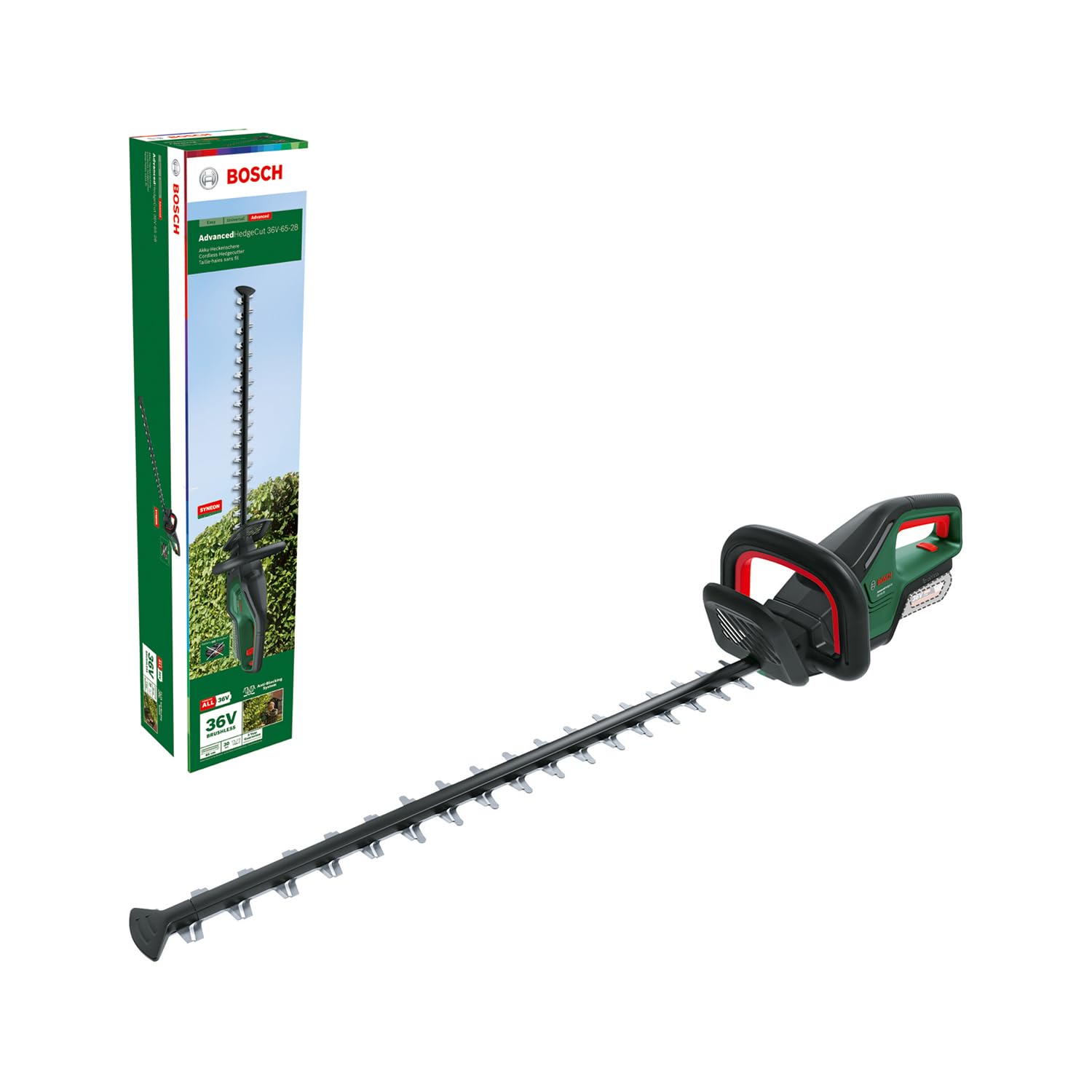 Bosch AdvancedHedgeCut 36V-65-28 Cordless Hedge Trimmer (Delivered in a Carton, Without Battery, 36V, Blade Length 65cm) - Image 1