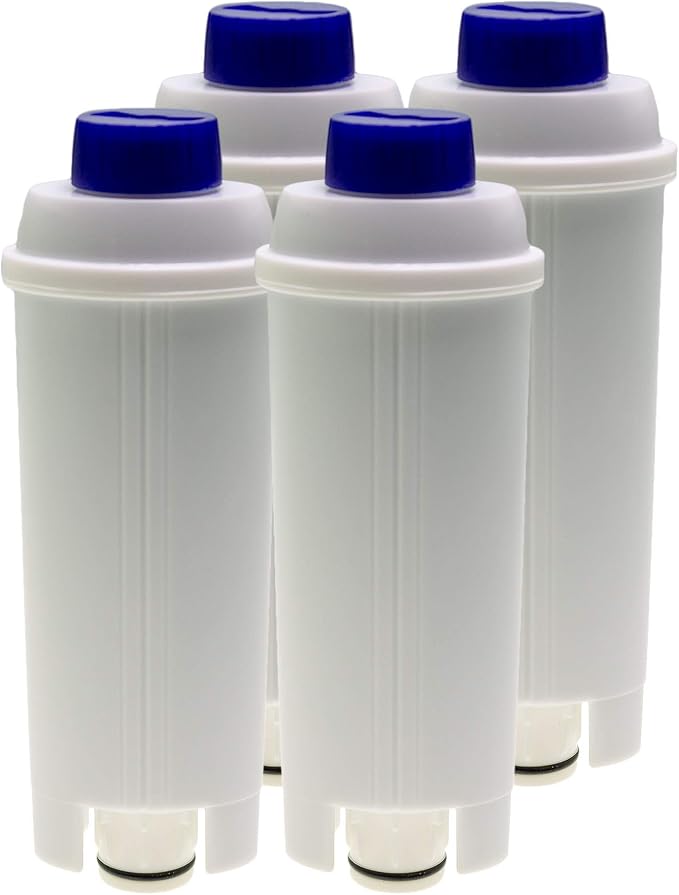 4 x Water Filter Compatible with DeLonghi Autentica ECAM23 Dedica Dinamica Eletta ESAM6720 Maestosa Perfecta PrimaDonna Magnifica S Coffee Machines, Equivalent to DLSC002 (14465) - Image 1