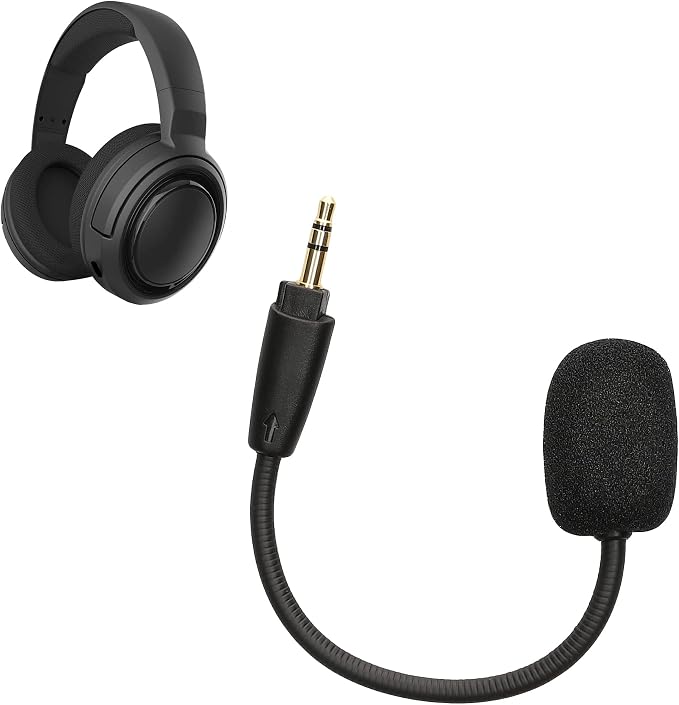 kwmobile Microphone de remplacement compatible avec Corsair HS35 / HS45 - Micro de rechange pour casque audio casque gaming - noir - Image 1
