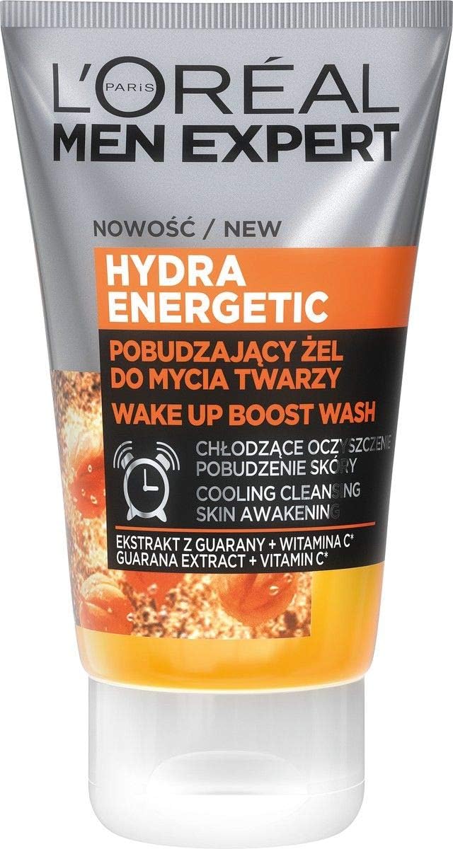 L'Oréal Paris Men Expert Hydra Energetic Gel nettoyant pour le visage avec effet rafraîchissant et stimulant la peau, 100 ml - Image 1
