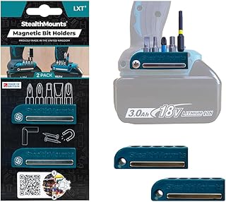 StealthMounts Makita Magnetic Bit Holder | Drill Bit Organizer | Perfect for Makita Drill Bits & Bits | Firm Hold | Easy to Use (Set of 2) Blue - Image 1