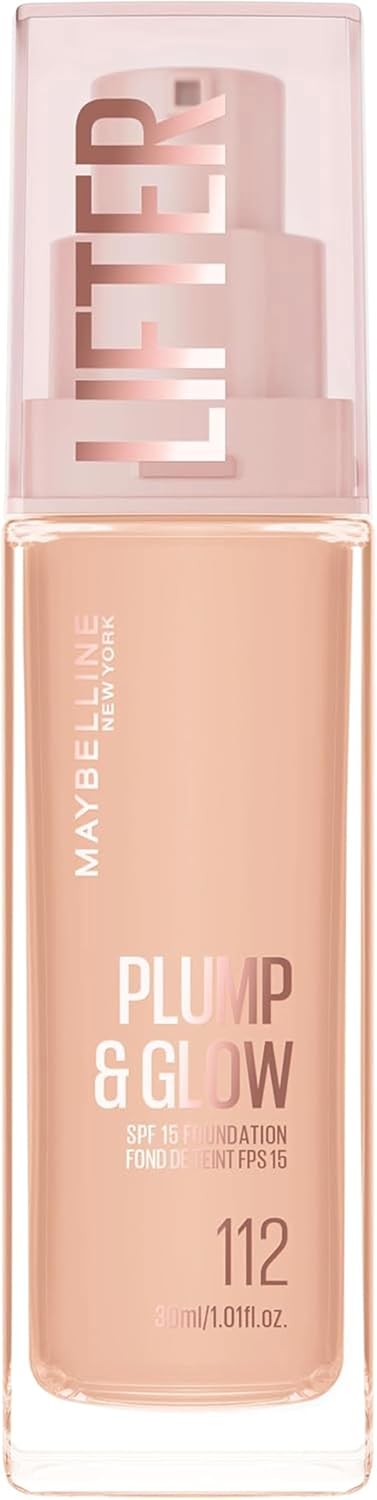 Maybelline New York Lifter Plump & Glow - Foundation - Plumps & Brightens Instantly - Even, Lifted & Radiant Finish - Shade 113 - 30ml - Image 1