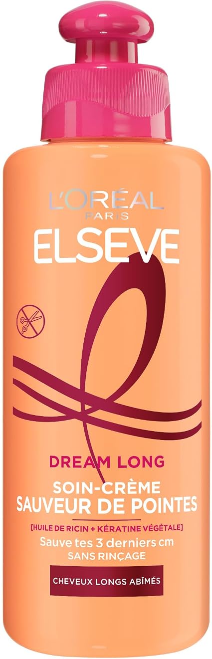 L'ORÉAL PARIS - Ends Rescuer Cream - Long Hair - Leave-In Care - Seals split ends and repairs lengths - Castor Oil - 200 ml - Image 1