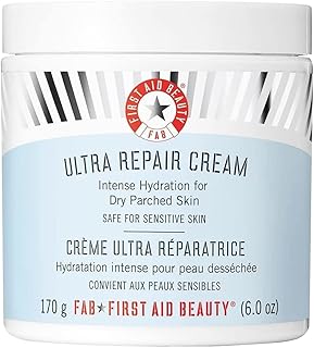First Aid Beauty FAB, Ultra Repair Cream, Crème Ultra Réparatrice, Crème Hydratante Intensive pour Visage et Corps (170 g), Protège et Restaure la Peau Grasse ou Sensible - Image 1