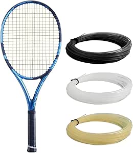 Babolat Pure Drive 107 Tennis Racket (10th Gen) - Strung with Babolat Syn Gut White 16g Medium Tension - Image 1