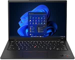Lenovo ThinkPad X1 Carbon Gen 11 laptop with Intel Core i7-1365U vPro processor, 100% sRGB non-touch WUXGA display, 32GB LPDDR5 RAM, 1TB Gen4 performance SSD, Thunderbolt and