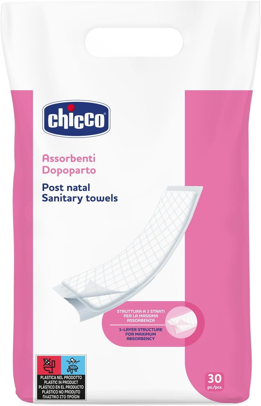 Chicco Mama, 011430 – Absorbent After Parturition – Pack of 30 - Image 1