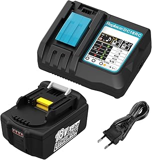5,5Ah 18V Batterie de Rechange pour Makita Batterie 18V BL1860 BL1850 BL1850B BL1840 BL1830 avec DC18RC Chargeur - Image 1