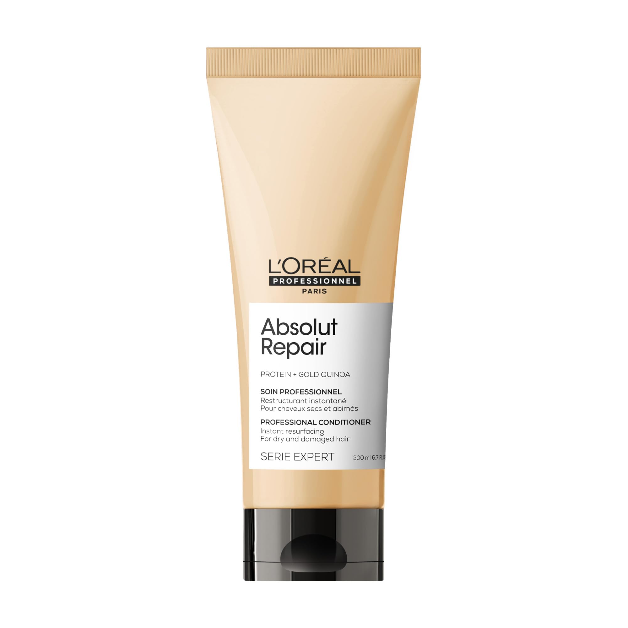 L'Oréal Professionnel, Instant Repair Conditioner, Dry & Damaged Hair, Intensely Nourishes Fiber, Repairs & Strengthens Fragilised Areas, Absolut Repair, Expert Series, 300 ml - Image 1