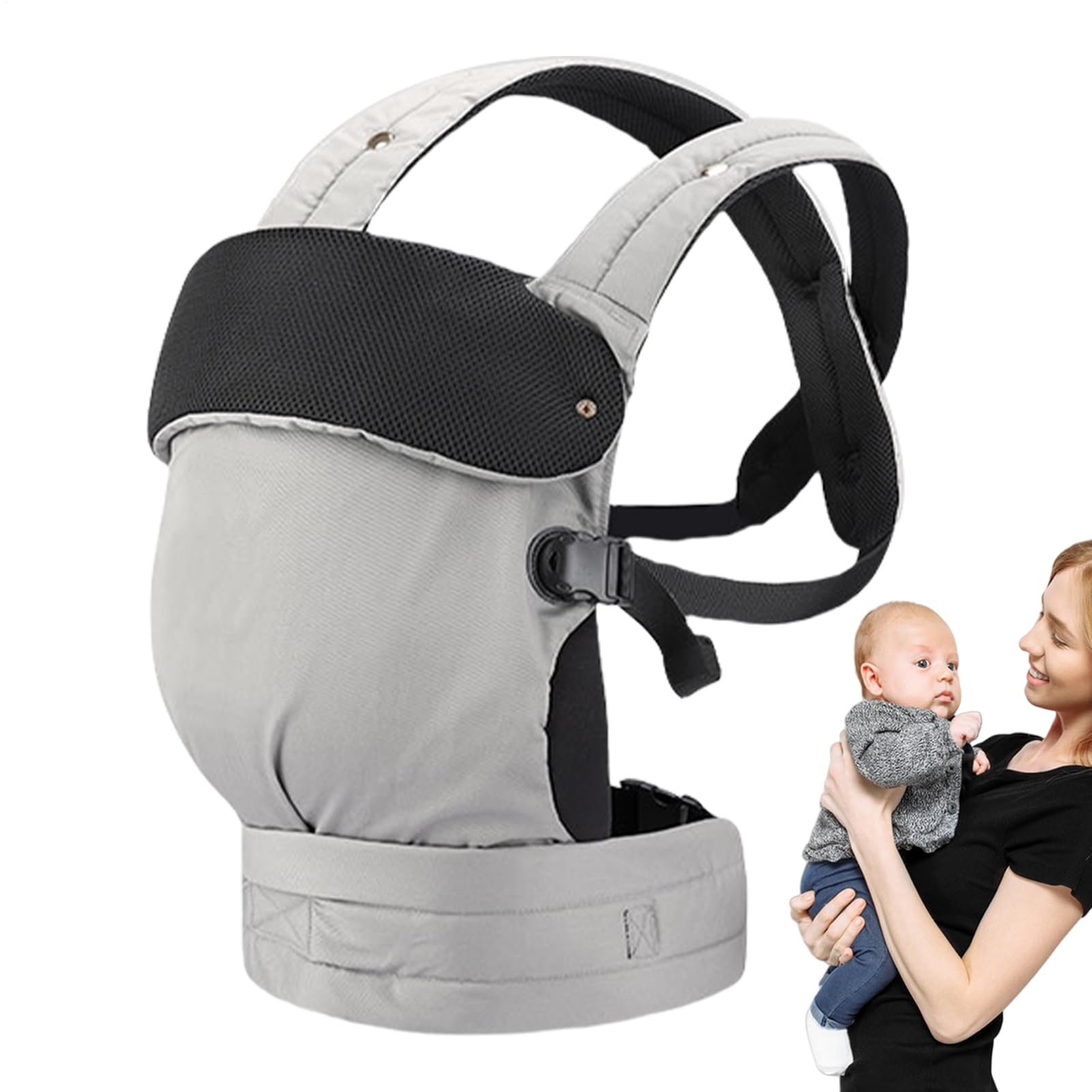 Écharpe Porte-Bébé | Équipement Léger Ajustable Et Ergonomique Pour Sorties | Sac à Dos de Randonnée Porte-Enfant - Pour Papa Maman Randonnée Voyage Avion Activités Quotidiennes Parentalité Portage - Image 1