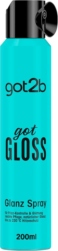 got2b The gotGloss Gloss Spray (200 ml) provides up to 48 hours of frizz control and ultimate shine, styling spray protects hair from temperatures up to 230°C - Image 1