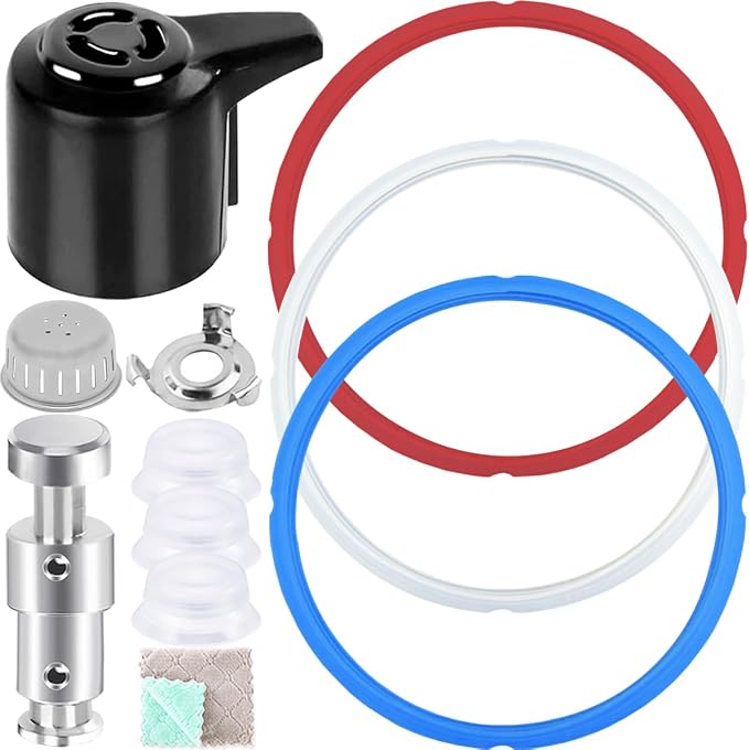 Spare Parts Steam Release Valve Gasket Anti-Lock Cover for Instant Pot Duo 3/5/6 QT, Duo Plus 3/6 QT Pressure Cookers Valve Gasket - Image 1