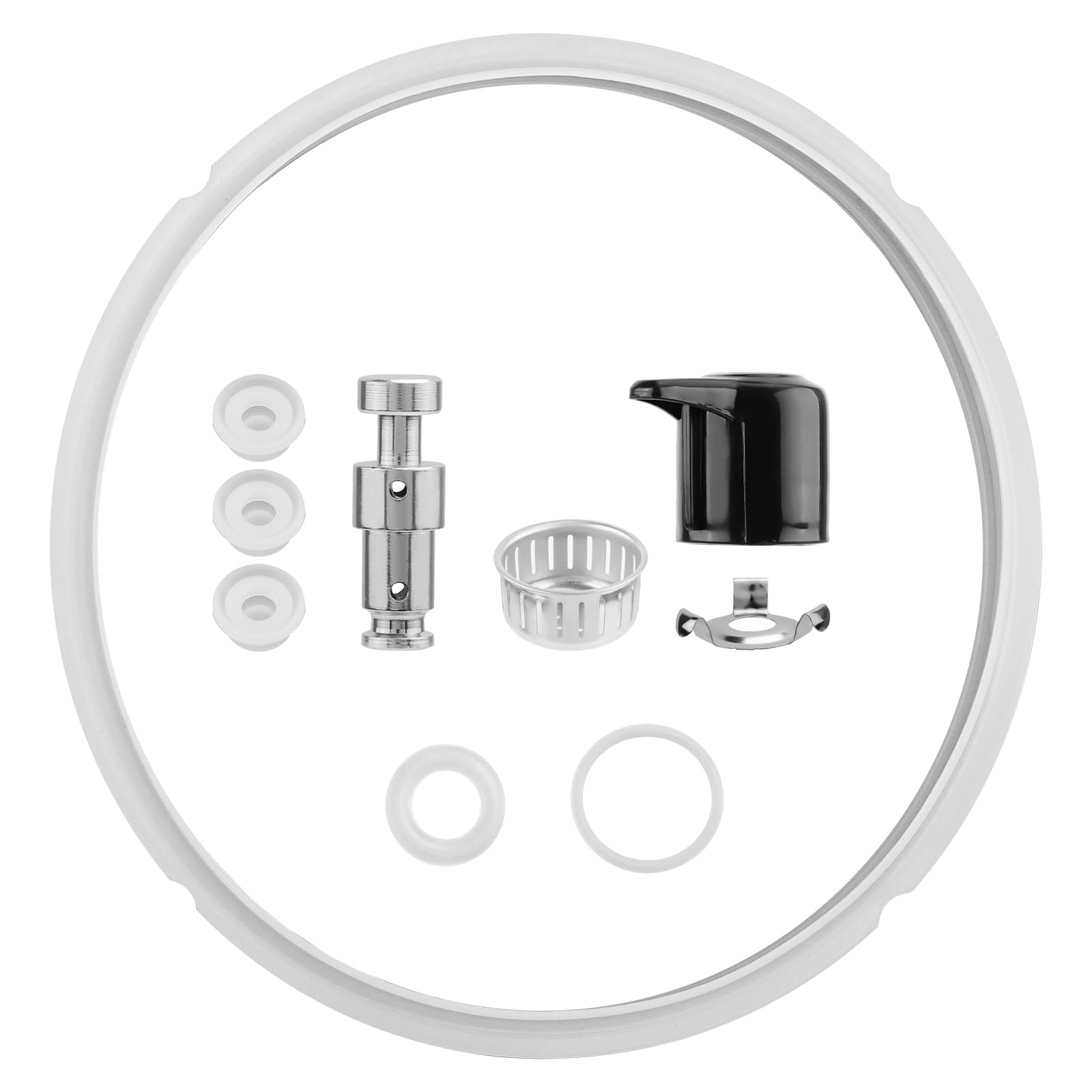 Instant Pot Duo 5-Qt, 6-Qt, 22 and 24 cm Diameter Inner and Outer Silicone Sealing Ring for Pressure Cooker Accessories Kitchen Essentials - Image 1