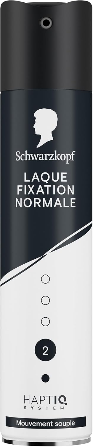SCHWARZKOPF, Laque Fixation Normale, Mouvement souple, Technologie Haptiq System, Résultat naturel, Formule végane, Sans silicone, Fixation normale, Tenue longue durée, S'élimine au brossage, 250ml - Image 1