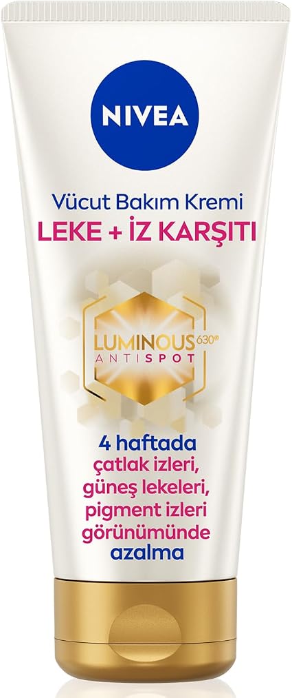 NIVEA Luminous630® Body Cream, Anti-Stretch Marks & Pigment Spots, Body Lotion, Balances Differences in Complexion, Light Texture & Moisturizes for 48 Hours (200 - Image 1