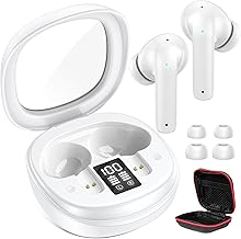 Ecouteurs Bluetooth sans Fil pour Samsung A16 A17 A56 A26 A34 Pixel 9a,Casque Bluetooth 5.3 avec ENC Réduction Bruit Mic LED HiFI Son Stéréo 50H Durée Lecture USB-C Charge Rapide pour iPhone 16e 17 16 - Image 1