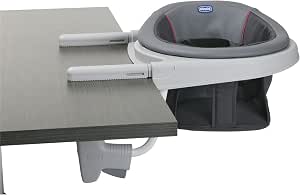 Chicco 360 Table Seat, Baby Chair with Rotation System, Washable, Transportable 6 Months Plus - Grey - Image 1