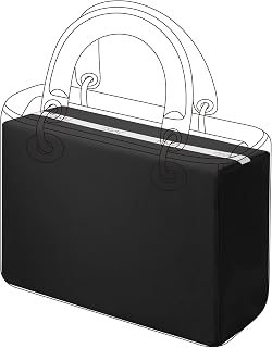DGAZ Soie Coussin de Sac à Main Pour Sac à Main de Luxe Lady Dior, Organisateur de Sac à Main, Femmes Organiseur de sac Soyeux (Noir, Medium) - Image 1
