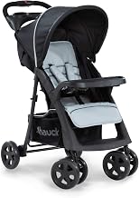 hauck Poussette Canne Compacte Shopper Neo II – dès la Naissance jusqu’à 22 kg, Position Allongée, Pliage Ultra Compact à Une Main, 2 x Plateau avec Porte-Gobelet, Grand Panier XL, Caviar Silver - Image 1