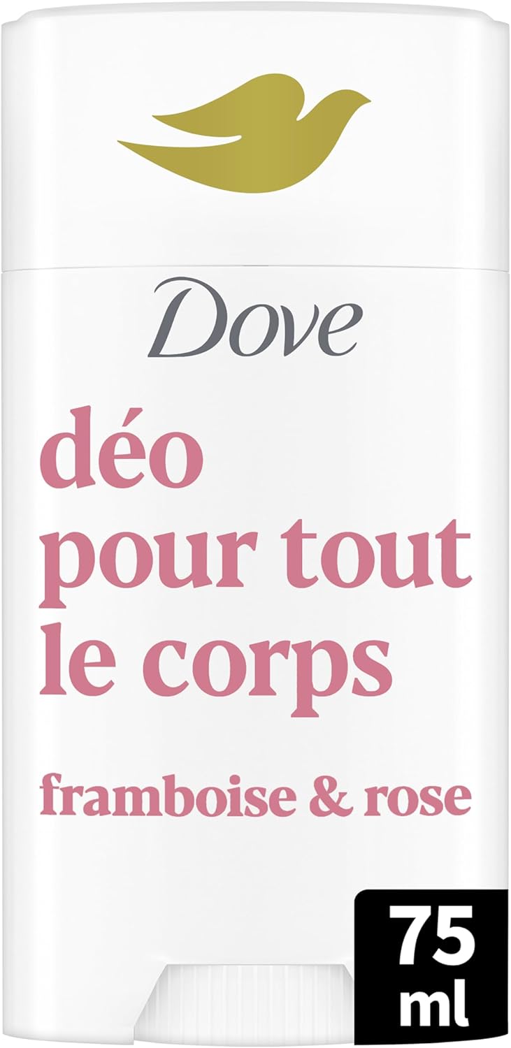 Dove - Deodorant for the whole body - Stick- Raspberry & Rose - Anti Odors and White Traces 72h - Designed for Sensitive Skin - 75ml - Image 1