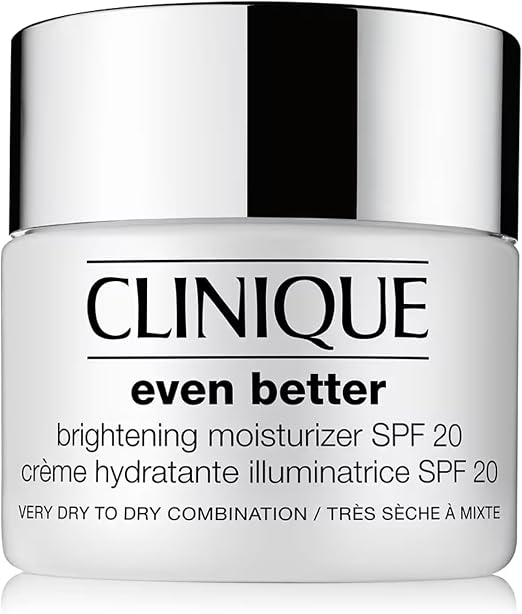 Clinique Even Better Crème Hydratante Illuminatrice SPF 20 | Quotidienne | Soin hydratant pour peaux très sèches à mixtes sèches | Hydratant + Anti-taches, 50 ml - Image 1