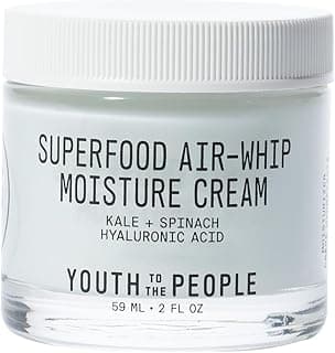 Youth To The People Superfood Air-Whip Crème Hydratante Visage, Enrichie en Chou Kale, Épinards et Acide Hyaluronique, Gel Hydratant Léger, Repulpe et Hydrate, Hydratant pour Peaux Sensibles, 59 ml