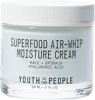 Youth To The People Superfood Air-Whip Crème Hydratante Visage, Enrichie en Chou Kale, Épinards et Acide Hyaluronique, Gel Hydratant Léger, Repulpe et Hydrate, Hydratant pour Peaux Sensibles, 59 ml - Image 1