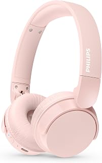 TAH4209PK Casque sans fil supra-aural Bluetooth léger, isolation phonique passive, 55 heures d’autonomie, son naturel, appels clairs, basses dynamiques, recharge en 2 heures via USB-C - Rose - Image 1