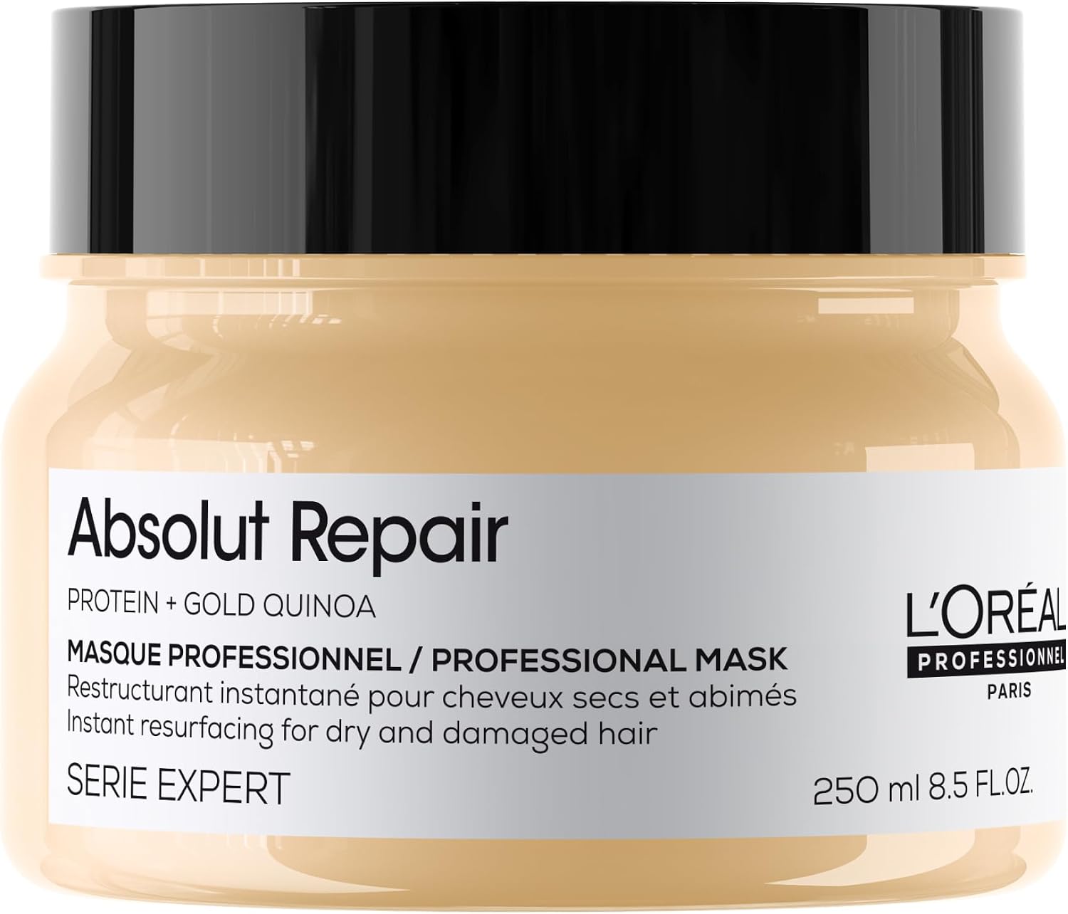 L'Oréal Professionnel, Pour Cheveux Secs & Abîmés, Répare & Restructure Instantanément, Protège & Nourrit la Fibre, Absolut Repair, Série Expert - Image 1