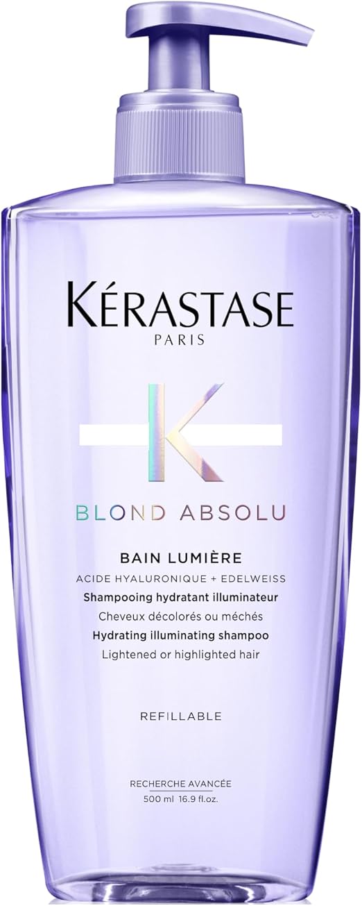 KÉRASTASE Blond Absolu - Moisturising & Illuminating Shampoo - For Blonde Hair - Highlighted, Bleached & Sensitized - With Hyaluronic Acid - Bain Lumière - 500 ml - Image 1