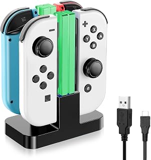 Chargeur Manette Switch, Chargeur Joystick pour Nintendo Pouvant Charger Jusqu'à 4 Mini Joysticks Switch en MêMe Temps - Image 1